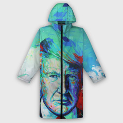 Женский дождевик 3D Дональд Трамп арт