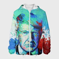 Мужская куртка 3D Дональд Трамп арт