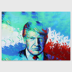 Поздравительная открытка Дональд Трамп арт