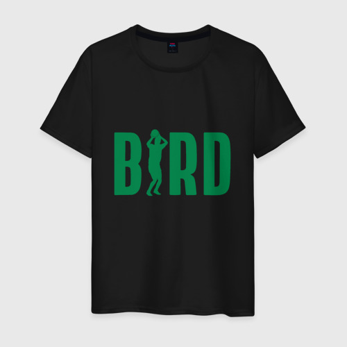 Мужская футболка хлопок Bird - Boston, цвет черный