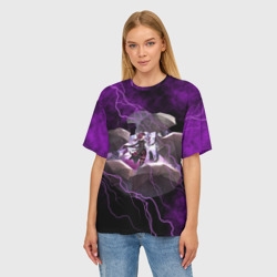 Женская футболка oversize 3D Кафка Honkai star rail - фото 2