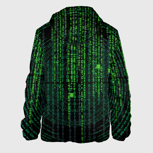 Мужская куртка 3D Бинарная матрица, цвет 3D печать - фото 2