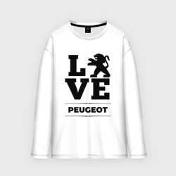 Мужской лонгслив oversize хлопок Peugeot Love Classic