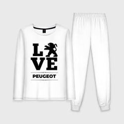Женская пижама с лонгсливом хлопок Peugeot Love Classic