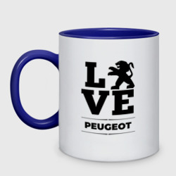 Кружка двухцветная Peugeot Love Classic