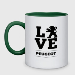 Кружка двухцветная Peugeot Love Classic