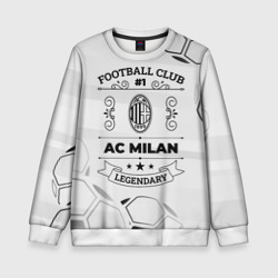 Детский свитшот 3D AC Milan Football Club Number 1 Legendary