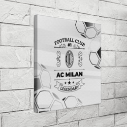 Холст квадратный AC Milan Football Club Number 1 Legendary - фото 2