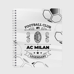 Тетрадь AC Milan Football Club Number 1 Legendary