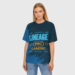 Женская футболка oversize 3D Игра Lineage: pro Gaming - фото 2