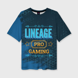 Женская футболка oversize 3D Игра Lineage: pro Gaming