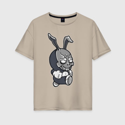 Женская футболка хлопок Oversize Cool hare  - hype