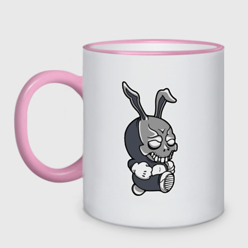 Кружка двухцветная Cool hare  - hype, цвет Кант розовый