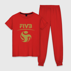 Женская пижама хлопок FIVB волейбол лого