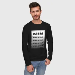 Мужской лонгслив хлопок Растворяющийся логотип Oasis - фото 2