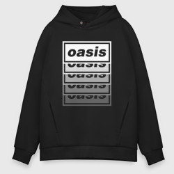 Мужское худи Oversize хлопок Растворяющийся логотип Oasis