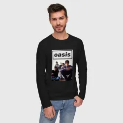 Мужской лонгслив хлопок Рок-группа Oasis - фото 2