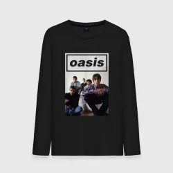 Мужской лонгслив хлопок Рок-группа Oasis