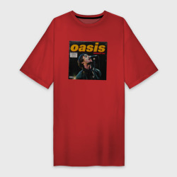 Платье-футболка хлопок Альбом Knebworth 1996 группы Oasis