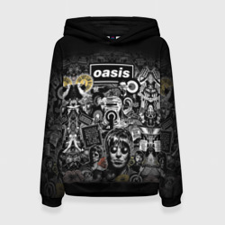 Женская толстовка 3D Большой принт группы Oasis