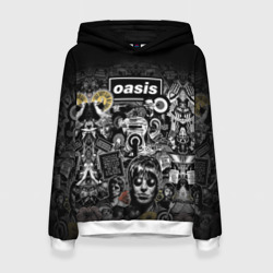 Женская толстовка 3D Большой принт группы Oasis