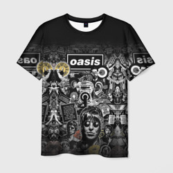 Мужская футболка 3D Большой принт группы OASIS