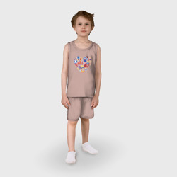 Детская пижама с шортами хлопок Сердце Россия - фото 2