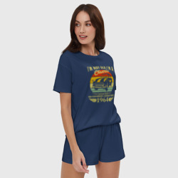 Женская пижама с шортиками хлопок Я не старый, я классический 1964 - фото 2