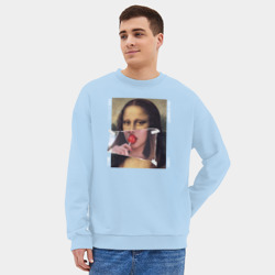 Мужской свитшот oversize без начеса хлопок Mona Lisa 202X modern - фото 2