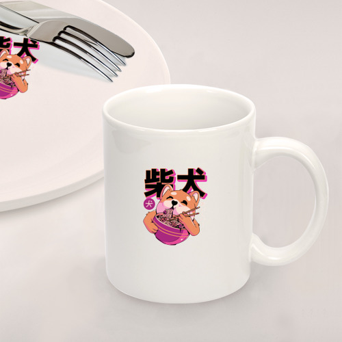 Набор: тарелка + кружка Japanese Shibu Inu - фото 2