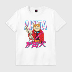 Мужская футболка хлопок Japanese Akita Inu