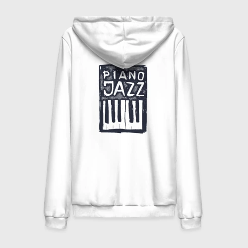 Мужская толстовка на молнии хлопок Piano Jazz