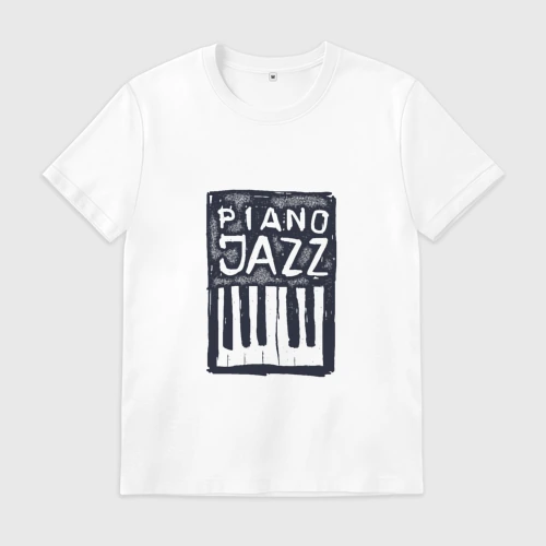 Мужская футболка хлопок Piano Jazz