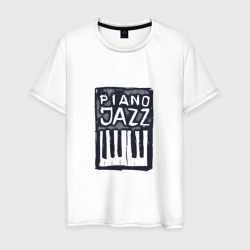 Мужская футболка хлопок Piano Jazz