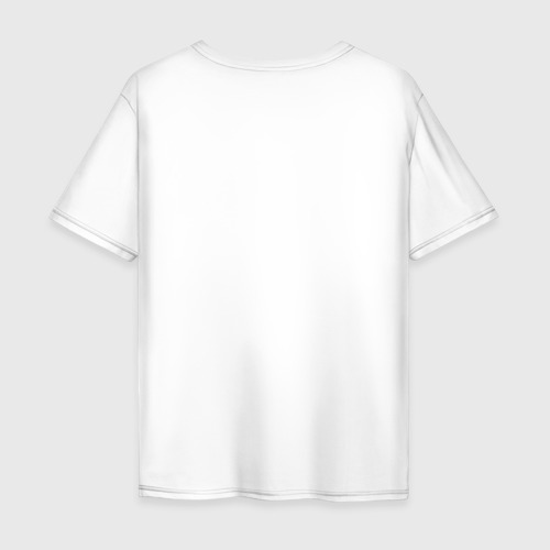 Мужская футболка хлопок Oversize Follow your dreams зачёркнуто надписью Cancelled, цвет белый - фото 2