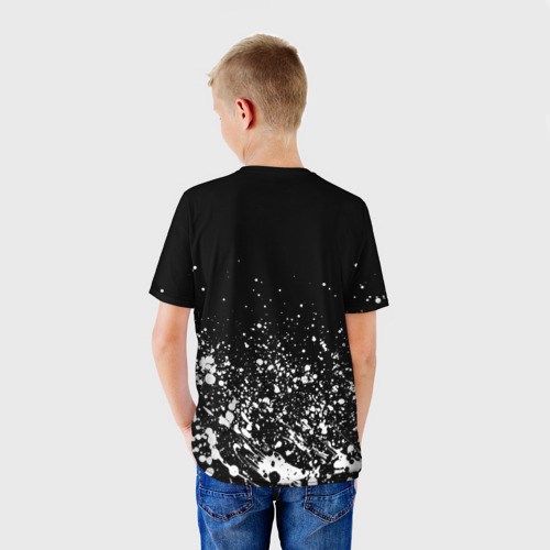 Детская футболка 3D с принтом ZERO TWO DARLING, вид сзади #2