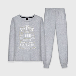 Женская пижама с лонгсливом хлопок Винтажное совершенство 1966