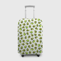 Чехол для чемодана 3D Смешное авокадо на белом фоне