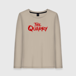 Женский лонгслив хлопок The Quarry logo