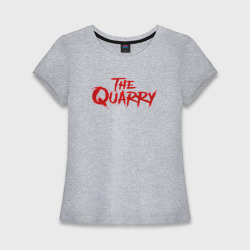 Женская футболка хлопок Slim The Quarry logo