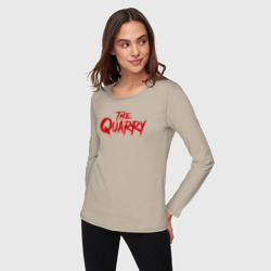 Женский лонгслив хлопок The Quarry logo - фото 2