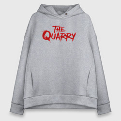 Женское худи Oversize хлопок The Quarry logo