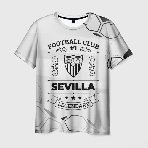 Мужская футболка 3D Sevilla Football Club Number 1 Legendary, цвет 3D печать