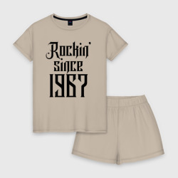 Женская пижама с шортиками хлопок Чумовойая с 1967