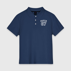 Женское поло хлопок Сделано в 67ом