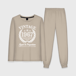 Женская пижама с лонгсливом хлопок Винтаж 1967 в возрасте совершенства