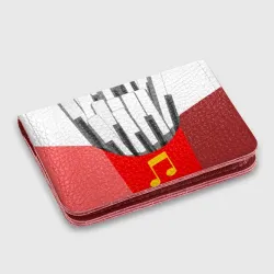 Картхолдер с принтом Клавиши фортепиано как картошка фри