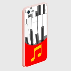 Чехол для iPhone 5/5S матовый Клавиши фортепиано как картошка фри - фото 2