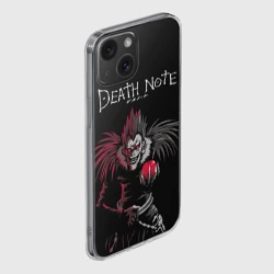 Чехол для iPhone 15 силиконовый с защитой камеры Тетрадь смерти Ryuk - фото 2