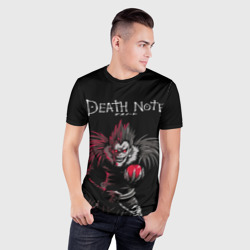 Мужская футболка 3D Slim Тетрадь смерти Ryuk - фото 2